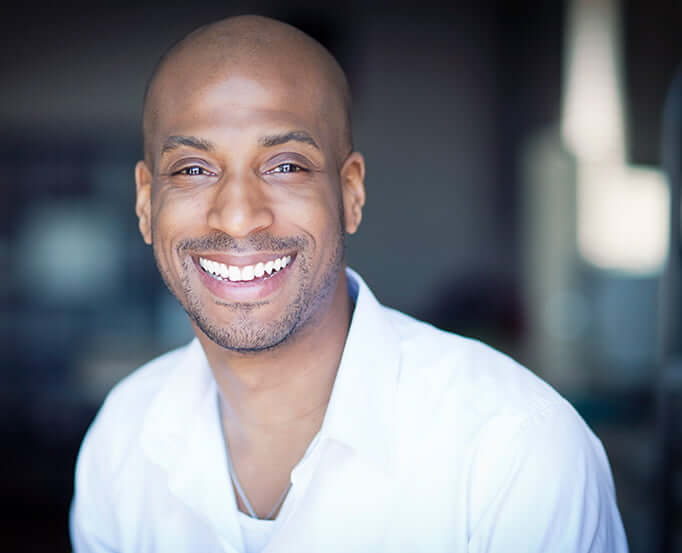 man with a bright, white smile